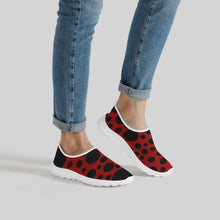 Load image into Gallery viewer, Dots in Red-Women's Slip-On