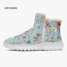 Load image into Gallery viewer, You are not alone Blue-Fur Zipper Up Boots