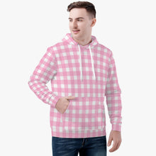 Load image into Gallery viewer, ‘Pink checker’ Unisex Hoodie
