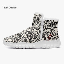 Load image into Gallery viewer, ‘Doodle Sheep’ Fur Zipper Up Boots