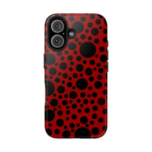 画像をギャラリービューアに読み込む, ‘Red with Black dots’ Phone Cases
