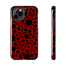画像をギャラリービューアに読み込む, ‘Red with Black dots’ Phone Cases