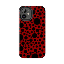 画像をギャラリービューアに読み込む, ‘Red with Black dots’ Phone Cases