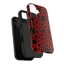 画像をギャラリービューアに読み込む, ‘Red with Black dots’ Phone Cases