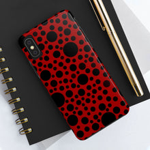 画像をギャラリービューアに読み込む, ‘Red with Black dots’ Phone Cases