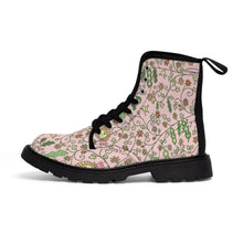 Load image into Gallery viewer, Beans in Pink -Women's Canvas Boots