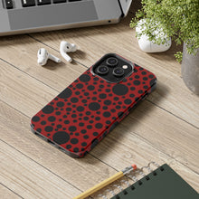 画像をギャラリービューアに読み込む, ‘Red with Black dots’ Phone Cases