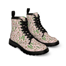 Load image into Gallery viewer, Beans in Pink -Women's Canvas Boots