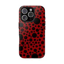 画像をギャラリービューアに読み込む, ‘Red with Black dots’ Phone Cases