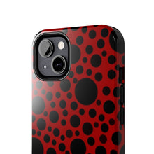 画像をギャラリービューアに読み込む, ‘Red with Black dots’ Phone Cases