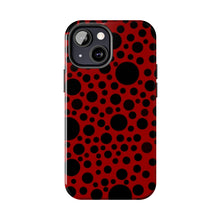 画像をギャラリービューアに読み込む, ‘Red with Black dots’ Phone Cases
