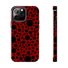 画像をギャラリービューアに読み込む, ‘Red with Black dots’ Phone Cases