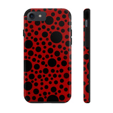 画像をギャラリービューアに読み込む, ‘Red with Black dots’ Phone Cases