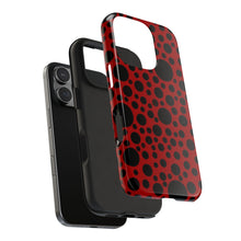 画像をギャラリービューアに読み込む, ‘Red with Black dots’ Phone Cases
