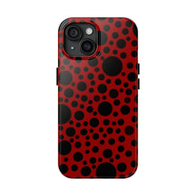 画像をギャラリービューアに読み込む, ‘Red with Black dots’ Phone Cases