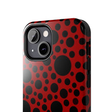画像をギャラリービューアに読み込む, ‘Red with Black dots’ Phone Cases