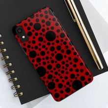 画像をギャラリービューアに読み込む, ‘Red with Black dots’ Phone Cases