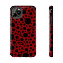 画像をギャラリービューアに読み込む, ‘Red with Black dots’ Phone Cases