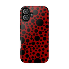 画像をギャラリービューアに読み込む, ‘Red with Black dots’ Phone Cases