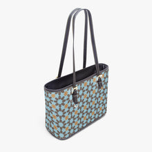 Load image into Gallery viewer, 586. ‘New York memories blue ‘ Large Leather Tote Bag