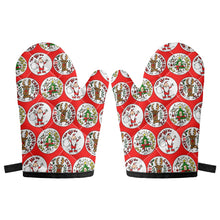 Load image into Gallery viewer, ‘Santa’ Oven glove(two pieces)