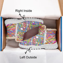 Load image into Gallery viewer, Rainbow Threads- Fur Zipper Up Boots