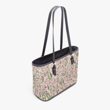 Load image into Gallery viewer, 586. ‘Beans on Pink’ Large Leather Tote Bag