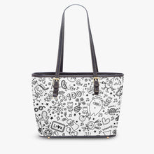 Load image into Gallery viewer, 586. ‘100%’ Large Leather Tote Bag