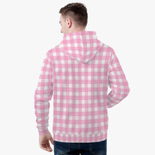 Load image into Gallery viewer, ‘Pink checker’ Unisex Hoodie