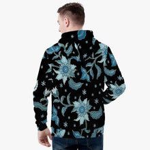 Load image into Gallery viewer, 'Blue flower' Unisex Hoodie