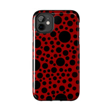 画像をギャラリービューアに読み込む, ‘Red with Black dots’ Phone Cases