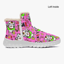 Load image into Gallery viewer, 446. Cotton-pad Fur Zipper Up Boots Manekineko