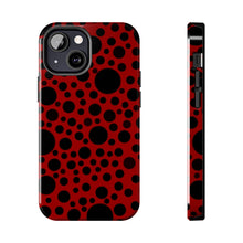 画像をギャラリービューアに読み込む, ‘Red with Black dots’ Phone Cases