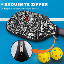 画像をギャラリービューアに読み込む, 'Everything is Perfect on Black’ Pickleball racket cover