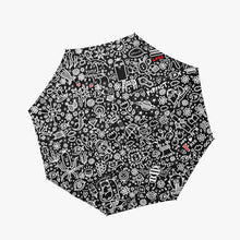 Load image into Gallery viewer, Everything is Perfect Black -Automatic Folding Umbrella