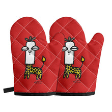 画像をギャラリービューアに読み込む, ‘Giraffe Human’ Oven glove(two pieces)