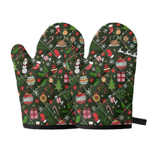 Load image into Gallery viewer, ‘Holly Pop’ Oven glove(two pieces)