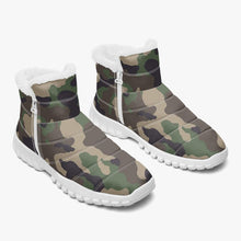 Load image into Gallery viewer, Camo- Fur Zipper Up Boots