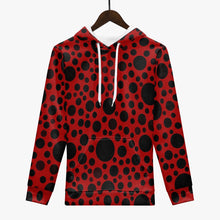 Load image into Gallery viewer, 'Red with black dots' Unisex Hoodie