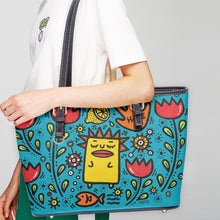 画像をギャラリービューアに読み込む, 586. ‘Tulip’ Large Leather Tote Bag