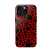 画像をギャラリービューアに読み込む, ‘Red with Black dots’ Phone Cases