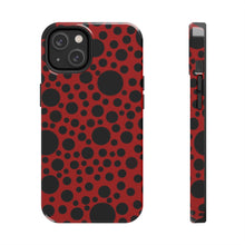 画像をギャラリービューアに読み込む, ‘Red with Black dots’ Phone Cases