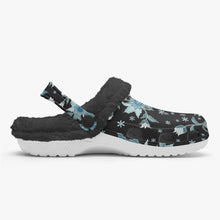 画像をギャラリービューアに読み込む, Blue flower-Lined Clogs