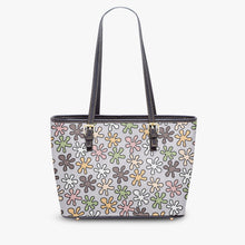 Load image into Gallery viewer, 586. 'Happie in lilac' Large Leather Tote Bag