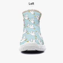 Load image into Gallery viewer, Ducks- Fur Zipper Up Boots