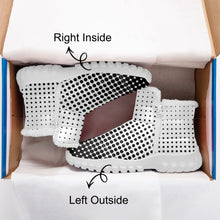 Load image into Gallery viewer, White with Black dots- Fur Zipper Up Boots