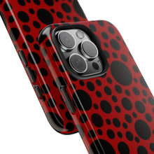 画像をギャラリービューアに読み込む, ‘Red with Black dots’ Phone Cases