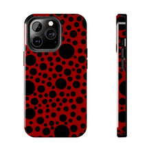 画像をギャラリービューアに読み込む, ‘Red with Black dots’ Phone Cases