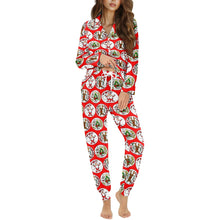 画像をギャラリービューアに読み込む, 'Santa' Women's Pajama Set with collar