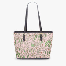 Load image into Gallery viewer, 586. ‘Beans on Pink’ Large Leather Tote Bag